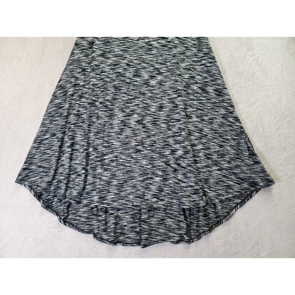 LuLaRoe T Shirt Dress Women 2XS Gray Space Dye Polyester Short Sleeve Round Neck - Picture 3 of 7